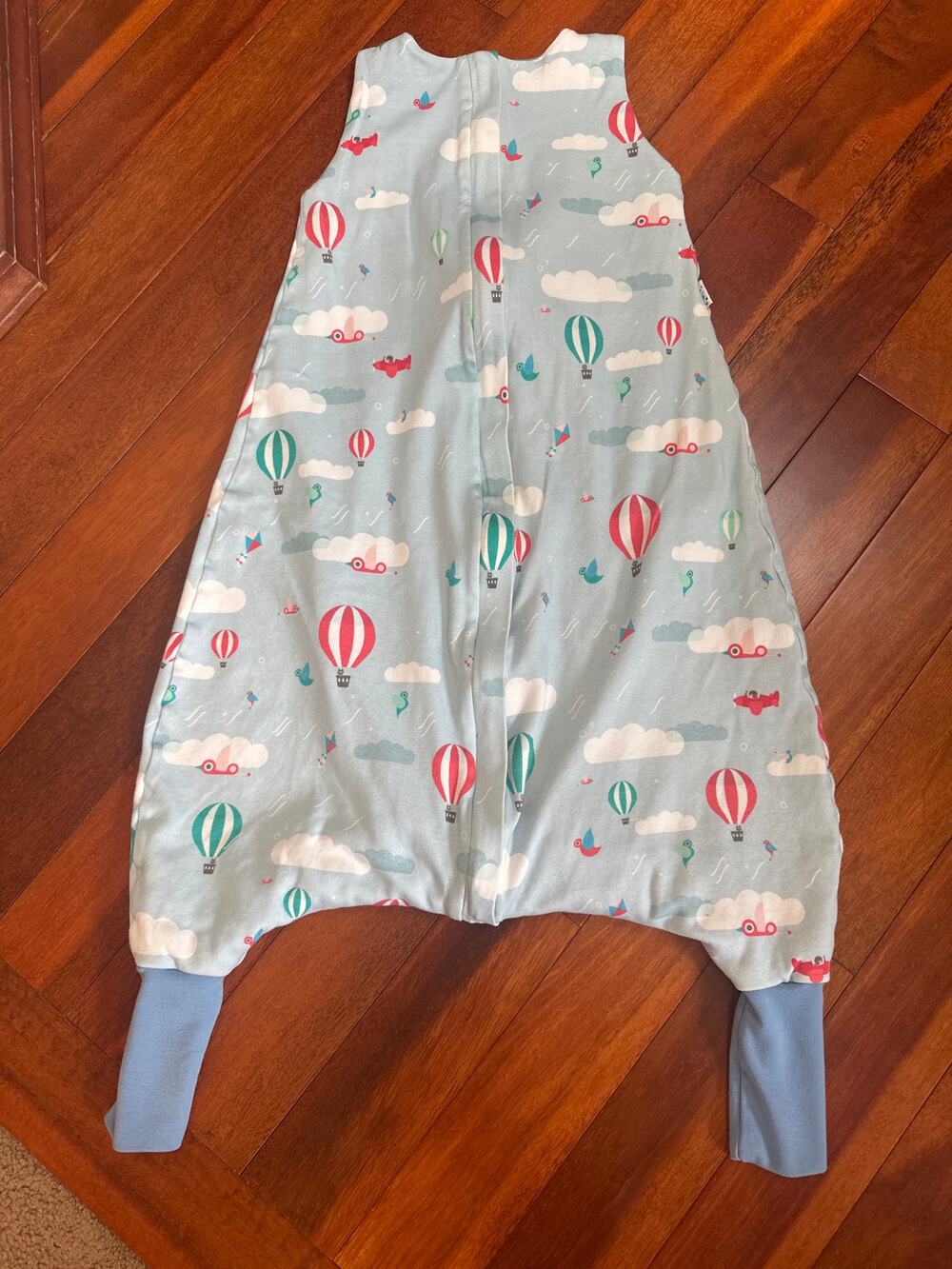 Super Love Merino Wool Toddler Sleep Sack with Feet Hot Air Ballons 2-5 Years